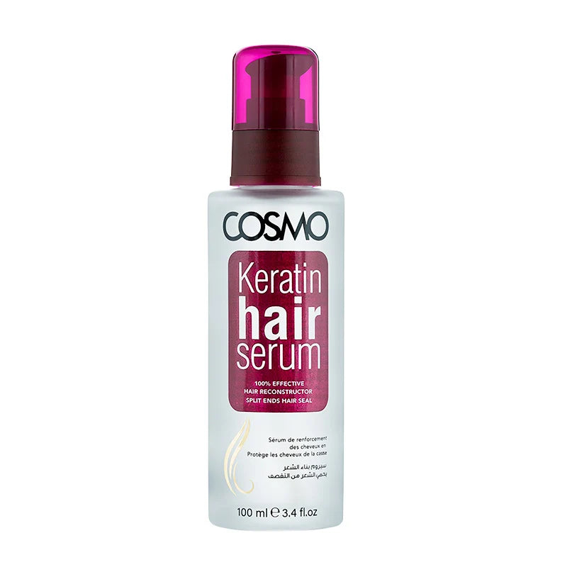 KERATIN HAIR SERUM - 100ML  (WITH PVC BOX)  (COSMO SERIES)