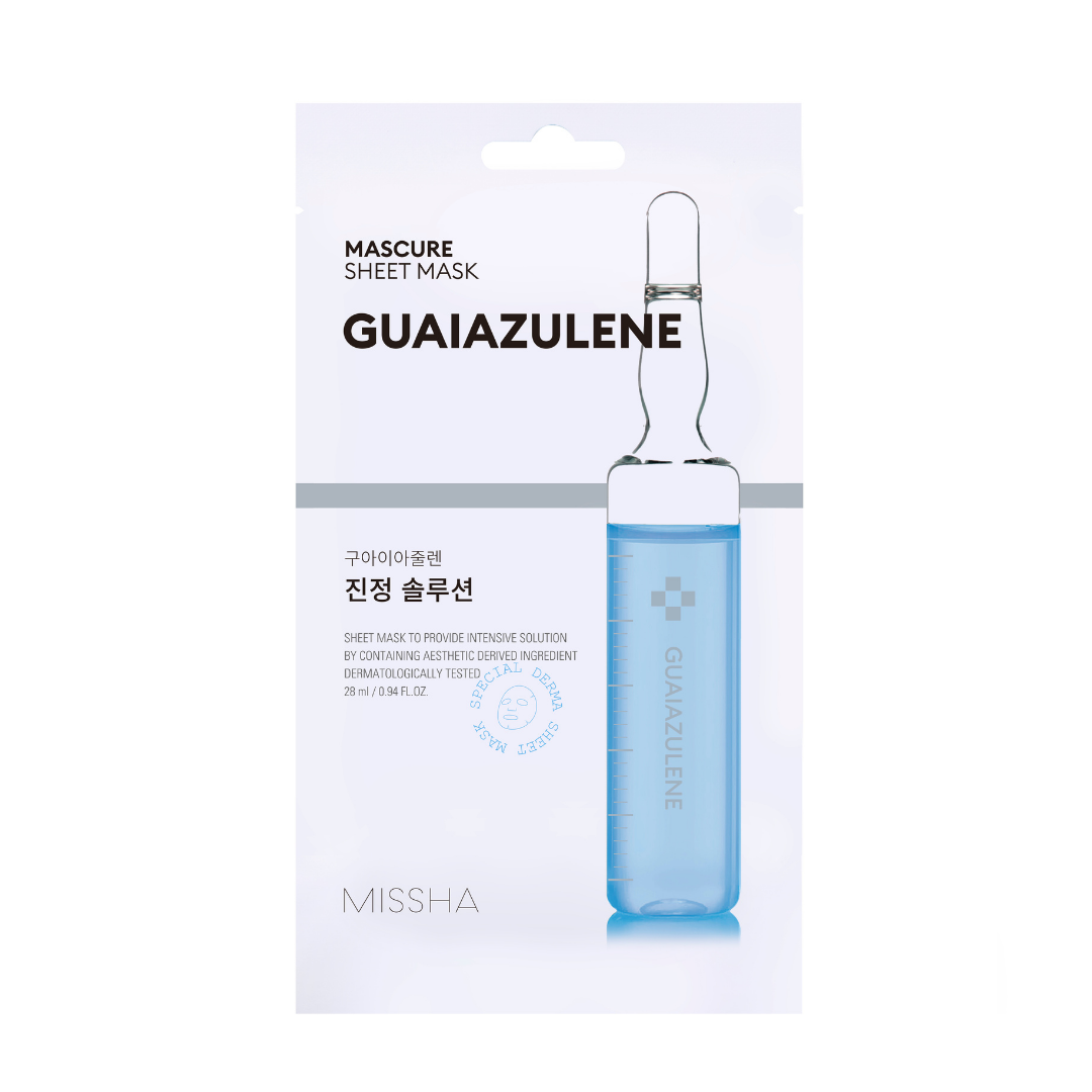 Mascure Calming Solution Sheet Mask Guaiazulenel