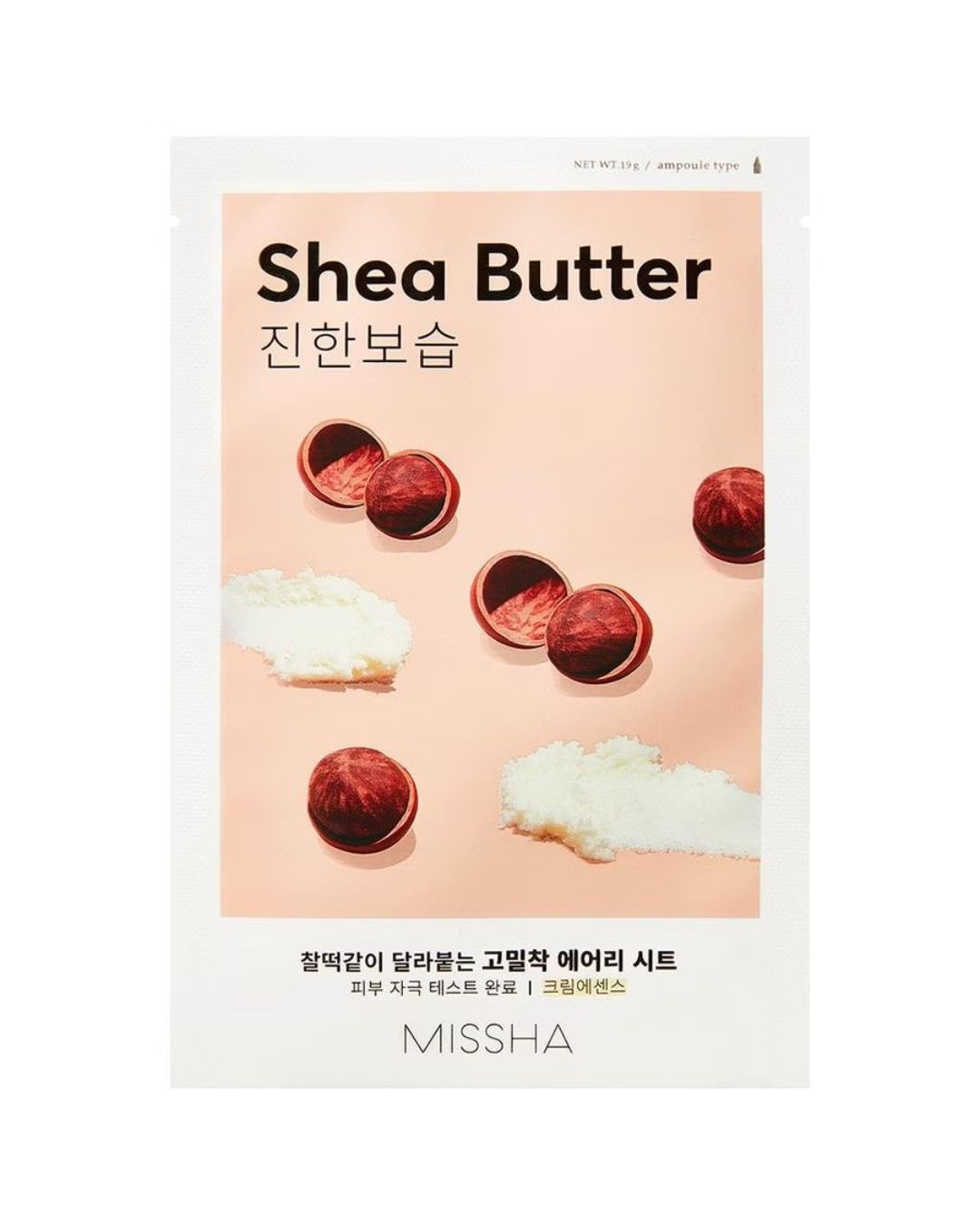 Missha Airy Fit Sheet Mask Shea Butter (Manteca karité)