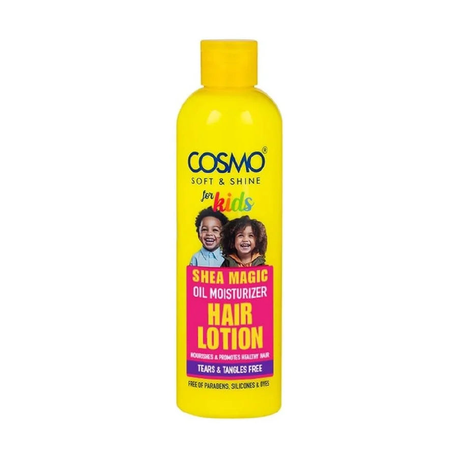 OIL MOISTURIZER HAIR LOTION 250ML FOR KIDS (SHEA MAGIC SOFT & SHINE) (COSMO SERIES)