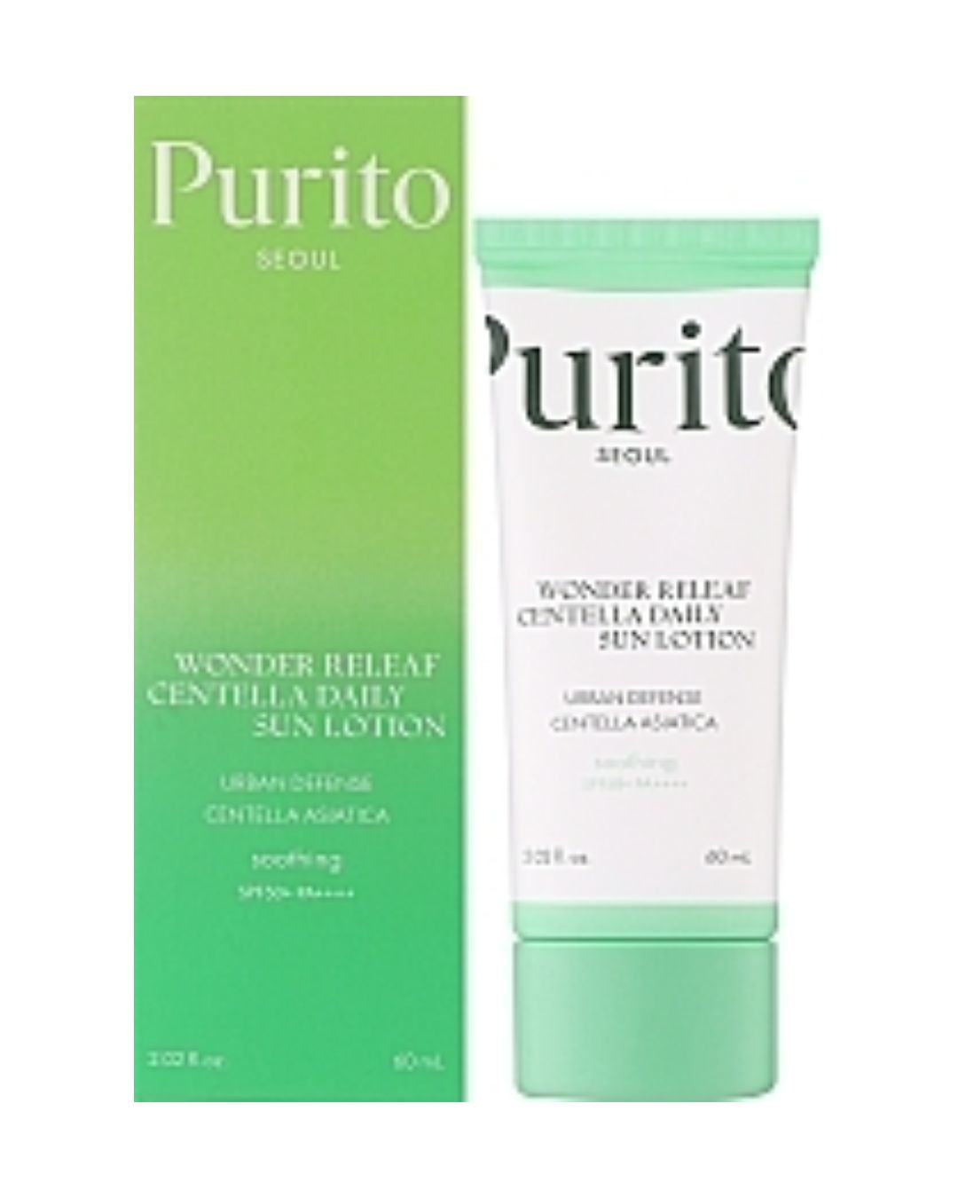 PURITO Wonder Releaf Crema Solar con centella SPF50+ PA++++ 60ml