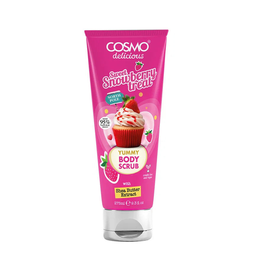BODY SCRUB SNOWBERRY 275ML COSMO (TUBE)