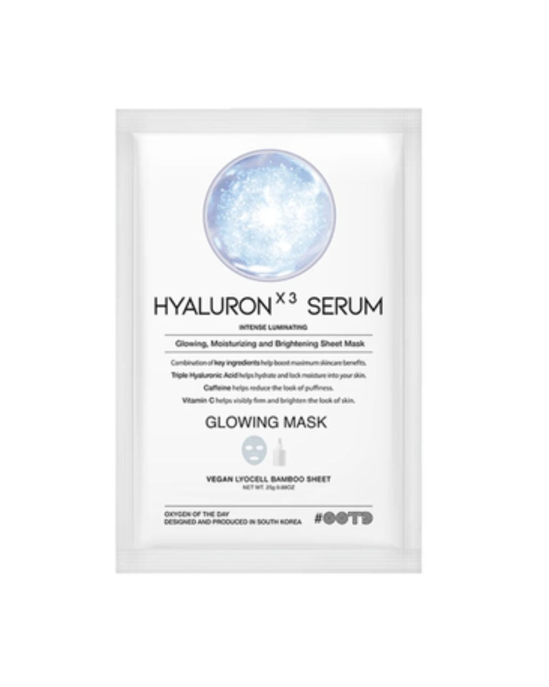 OOTD Triple Hyaruronic Acid Serum Glowing Mask 25 g